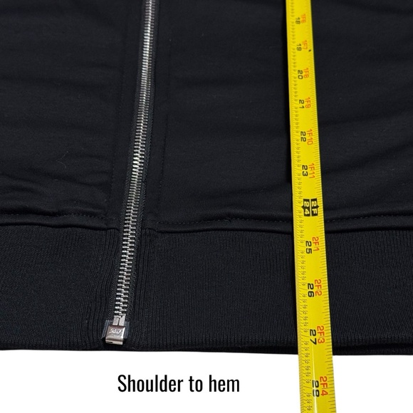 Banana Republic Black Zipup Jacket Capsule Preppy Athleisure Substantial M - Picture 8 of 8